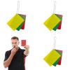 3set Football Warning Ejection Delay Cards Soccer Referee Penalty Cards Referee Accessories for Coaches Players Enduring view 4