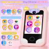 KOKODI Kids Smart Phone Toys, Birthday Gifts Unicorn Toddler Play Phone for Girls 3-10, Touchscreen HD Dual Camera Cell Phones for Kids, Travel Toys Preschool Learning Toy for Kid with 8GB SD Card view 2