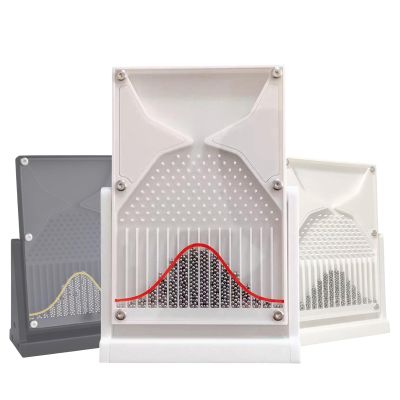 7.1 X 4.7 Inch Galton Board Mathematical Model, Probability and Statistics Kit, Probability Demonstration, Suitable for Physics Labs, Sparking Curiosity (Color: Red Curve)