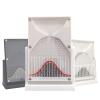 7.1 X 4.7 Inch Galton Board Mathematical Model, Probability and Statistics Kit, Probability Demonstration, Suitable for Physics Labs, Sparking Curiosity (Color: Red Curve) view 1