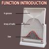 7.1 X 4.7 Inch Galton Board Mathematical Model, Probability and Statistics Kit, Probability Demonstration, Suitable for Physics Labs, Sparking Curiosity (Color: Red Curve) view 3