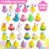 100PCS Easter Rubber Ducks in Bulk,Assorted Gifts Party Favors ,Resurrection Bunny Rubber Duck Pack , Funny Bath Tub Toys for Kids, Baby Showers Accessories view 2