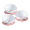 doddl Toddler and Baby Suction Bowl, Ergonomic Toddler Dishes for Self Feeding, 1-3 Year Olds, Dishwasher Safe, BPA Free (Dusky Rose 3 Pack) view 1