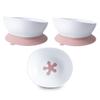 doddl Toddler and Baby Suction Bowl, Ergonomic Toddler Dishes for Self Feeding, 1-3 Year Olds, Dishwasher Safe, BPA Free (Dusky Rose 3 Pack) view 3