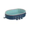 3.0m PVC Folding Pool (Not Inflatable) - Blue-Gray - Strong and Durable for Outdoor Summer Fun - Patio, Garden, Beach view 1