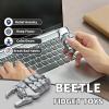 MQEDC Beetle Fidget Toys Adults, Metal Fidget Toys Fidget Clicker, Creative Beer Bottle Opener, Office Executive Desk Toy for Stress Relief, Anxiety & ADHD, Focus Tool for Men & Women (Silver) view 2