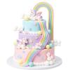 17Pcs Rainbow Unicorn Cake Toppers Unicorn Birthday Cake Decorations for Unicorn Party Favors view 1