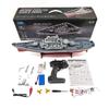 WOWOBONTOY RC Electric Battleship, 2.4G Remote Control Twin-Engine LHD-881 Boat Model with LED Lights for Pools, Rivers, and Lakes, Ideal Holiday for Adults and Teenagers (RTR Version) view 2