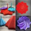 3D Printed Expanded Sensory Fidget Star,New Stress Relief Sensory Whirling Spiral with Handle, Honeycomb Adults Decompression Fractal Fidget Hexagon for Office Desktop (Purple) view 3