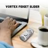 SKEDC Vortex Fidget Slider, 2-in-1 Trackless Fidget Slider, Office Fidget Toys for Desk Adults, Stress Relief Gadgets for Men/Women (Silver) view 2