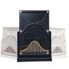 7.1 * 4.7 Inch Galton Board Mathematical Model, Probability and Statistics Learning Kit, Probability Teaching Demonstration, for Physical School Laboratory Teaching (Color: Gold Curve) view 1