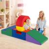 HONEY JOY Toddler Climbing Toys Indoor, 5-Piece Modular Climbing Foam Block Activity Play Structure, Gym Equipment for Child Development, Waterproof & Easy to Clean Climb and Crawl Playset, Colorful view 2