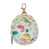 Chameleon Leaves Grey Pattern Pacifier Holder Case with Metal Clip Portable Pacifier Storage Container for Newborn Boys Girls view 1