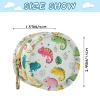 Chameleon Leaves Grey Pattern Pacifier Holder Case with Metal Clip Portable Pacifier Storage Container for Newborn Boys Girls view 3