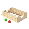 Wood Toy for Kids, with Enhanced Spatial Skills, 30x21x8cm, Mon-Tessori Wooden Ball Run Toy, Todd-Ler Learning Game, Motor Control Enhancement, for Children, Boys, Girls, Sons, Daughters view 1