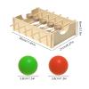 Wood Toy for Kids, with Enhanced Spatial Skills, 30x21x8cm, Mon-Tessori Wooden Ball Run Toy, Todd-Ler Learning Game, Motor Control Enhancement, for Children, Boys, Girls, Sons, Daughters view 4