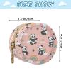 Cute Panda Rainbow Pattern Pacifier Holder Case with Metal Clip Portable Pacifier Storage for Newborn Baby view 3