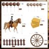 15Pcs Horse Cake Topper Horse Birthday Cake Decorations for Western Theme Party Supplies view 2