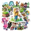 100 PCS MC Game-Themed Sticker Set Pixel Art Decorative Stickers for Notebooks & Diaries view 1