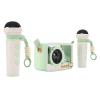 POENVFPO Portable Speaker with 2 Wireless Microphones Karaoke Machine for Girls Boys Home Party Outdoor Camping Travel Birthday Gifts (Light Green) view 2
