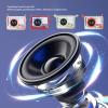 POENVFPO Portable Speaker with 2 Wireless Microphones Karaoke Machine for Girls Boys Home Party Outdoor Camping Travel Birthday Gifts (Orange) view 4