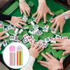 320Pcs Mahjong Card Line Finder Highlighter Tape Mahjong Line Highlighter Stripe for Mah jong Cards Sticky Card Markers Tabs Easy to Apply & Remove Reusable Transparent Rule Reader Stickers for Player view 4