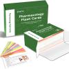 85Pcs Pharmacology Flashcards Pharmacology Medication Study Flash Cards Laminated Medications Double Sides Cards Gift for Nursing Medical Students Pharmacy Techs Exam Prep Supplies view 1