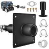AGFKXO Generator Silencer Kit, Generator Exhaust Extension Silencer Kit with Insulated Through-Wall Mounting Plate, Reduce Noise by 40%, Stainless Steel Material, Safely Vent Exhaust view 1