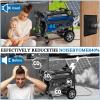 AGFKXO Generator Silencer Kit, Generator Exhaust Extension Silencer Kit with Insulated Through-Wall Mounting Plate, Reduce Noise by 40%, Stainless Steel Material, Safely Vent Exhaust view 2