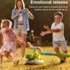 3 in 1 Dinosaur Rocket Launcher, Spinning Dinosaur Jump Toy with Remote Control, Ring Toss & Musical Jumping Toy, Indoor Outdoor Games Sports & Outside Play, Christmas & Birthday Gift(2PCS) view 3