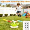 3 in 1 Dinosaur Rocket Launcher, Spinning Dinosaur Jump Toy with Remote Control, Ring Toss & Musical Jumping Toy, Indoor Outdoor Games Sports & Outside Play, Christmas & Birthday Gift(2PCS) view 4