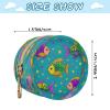 Carnival Decor Fish Star Purple Green Newborned Girl Pacifier Storage Case with Zipper and Clip Coin Purse Wallet, Baby Essentials estuche para chupetes de view 3