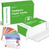 100Pcs Pediatrics Flashcards Pediatrics Nursing Study Flash Cards Laminated Pediatric Vital Signs Cards Gift for Nursing School Exam Prep RN Students Nurses Supplies view 1