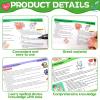 100Pcs Pediatrics Flashcards Pediatrics Nursing Study Flash Cards Laminated Pediatric Vital Signs Cards Gift for Nursing School Exam Prep RN Students Nurses Supplies view 3