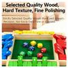 AHIJLNPRT Shut The Box Game Wooden, Shut The Box-Wooden Dice Board Game, Suitable for 2-4 People, Enhancing Brain Sensitivity and Fun Family, Party Or Bar Games(Green) view 3