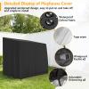 Roasivi Outdoor Playhouse Cover for Modern Outdoor Wooden Playhouse Waterproof Dustproof 76 D x 51 W x 63 H Black (Only Cover) view 3