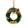 10-1Pcs Mini Christmas Wreaths Dollhouse Miniature Christmas Tree Decor Garland Wreath Mini Craft(P3,3PCS) view 3