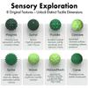 Magnetic Sensory Fidget Balls (8PCS), Weighted Magnet Balls Fidget Toys for Teens Adult ADHD Autism Anxiety, Quiet Stress Relief Office Desk Gadgets, Hand Therapy Sensory Toy Items Gift (Green) view 3
