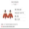 2.6 * 3.3cm Bohemian Alloy Insect Retro Earrings,red,2.6 * 3.3cm view 3