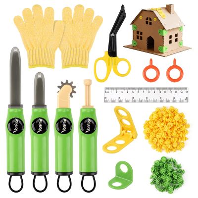 Vanplay Cardboard Cutter for Kids - Cardboard Tools for Kids, Cardboard Cutting Tool Set with Fold-Roller & Gloves, STEM Educational Construction Toys Gift for 5-9 Year Old Boys Girls