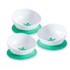 doddl Toddler and Baby Suction Bowl, Ergonomic Toddler Dishes for Self Feeding, 1-3 Year Olds, Dishwasher Safe, BPA Free (Fresh Green 3 Pack) view 1
