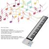 49 Keys Roll Up Piano Keyboard, Portable Electronic Hand Roll Piano, 8 Tones with Recording Function, Foldable Silicone Keyboard for Kids, Rechargeable USB Powered Lightweight Trav view 3