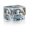 DISUOFEART Trading Card Storage Box, Holds 100+ for MTG Cards, PU Leather with Magnetic Closure, Cute Bunny in Knitted Hat Scarf Durable Deck Box for Magic the Gathering, Trading Card Games view 1