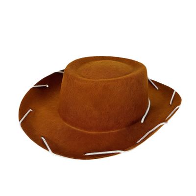 Aislor Western Cowboy Hat Wide Brim Cowgirl Hats Cattleman Cowboys Hats Ranch Hat for Themed Party Brown One Size