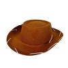 Aislor Western Cowboy Hat Wide Brim Cowgirl Hats Cattleman Cowboys Hats Ranch Hat for Themed Party Brown One Size view 1