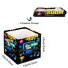 Kids Cube Storage Bins with Handles Toy Box Organizer Storage Basket Boys Girls for Playroom Nursery Shelf Book Room Decor(Game Time) view 2