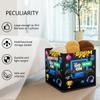 Kids Cube Storage Bins with Handles Toy Box Organizer Storage Basket Boys Girls for Playroom Nursery Shelf Book Room Decor(Game Time) view 3