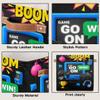 Kids Cube Storage Bins with Handles Toy Box Organizer Storage Basket Boys Girls for Playroom Nursery Shelf Book Room Decor(Game Time) view 4