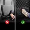 WONZTHWD 2 Pack Car Rear Seat Back Protector for VW CC Jetta MK5 MK6 Polo, Universal Car Organizer Backseat Kick MatsWaterproof Resistant Pad with Pockets Interior Accessories,Black view 2