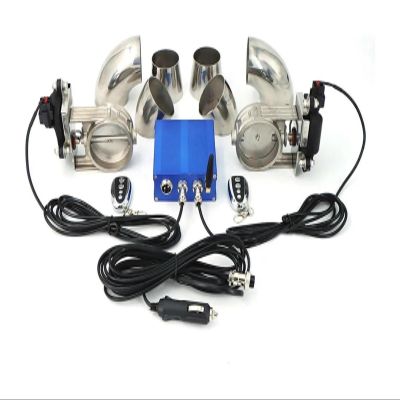 Exhaust Tip Car Accessories Exhaust Control Valve Dual Set W Remote Cutout Control for 2 for 2.25 for 2.5 for 2.75 for 3 Pipe 2 Sets